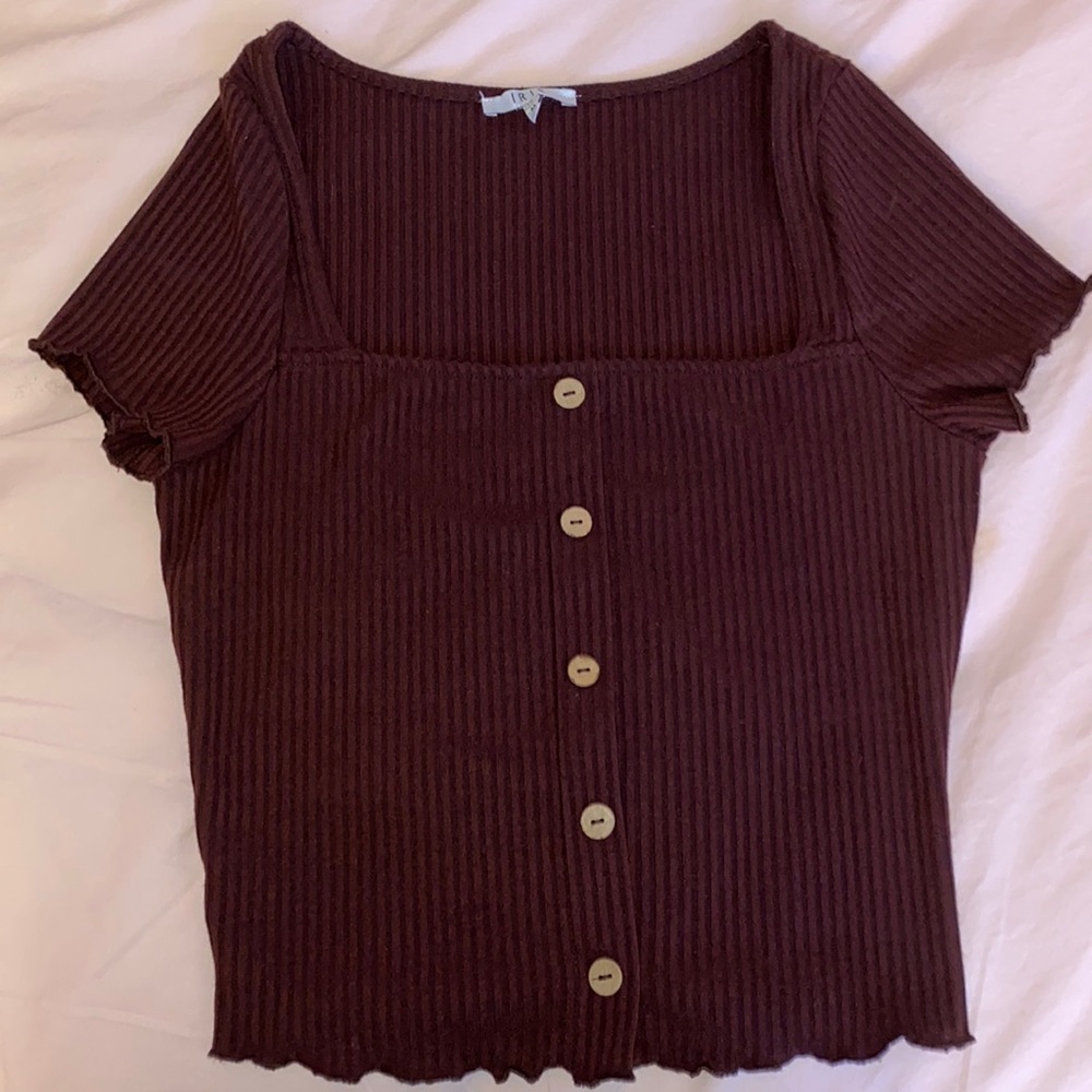 Iris cropped shirt, square neck size M